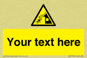 Custom warning roof avalanche